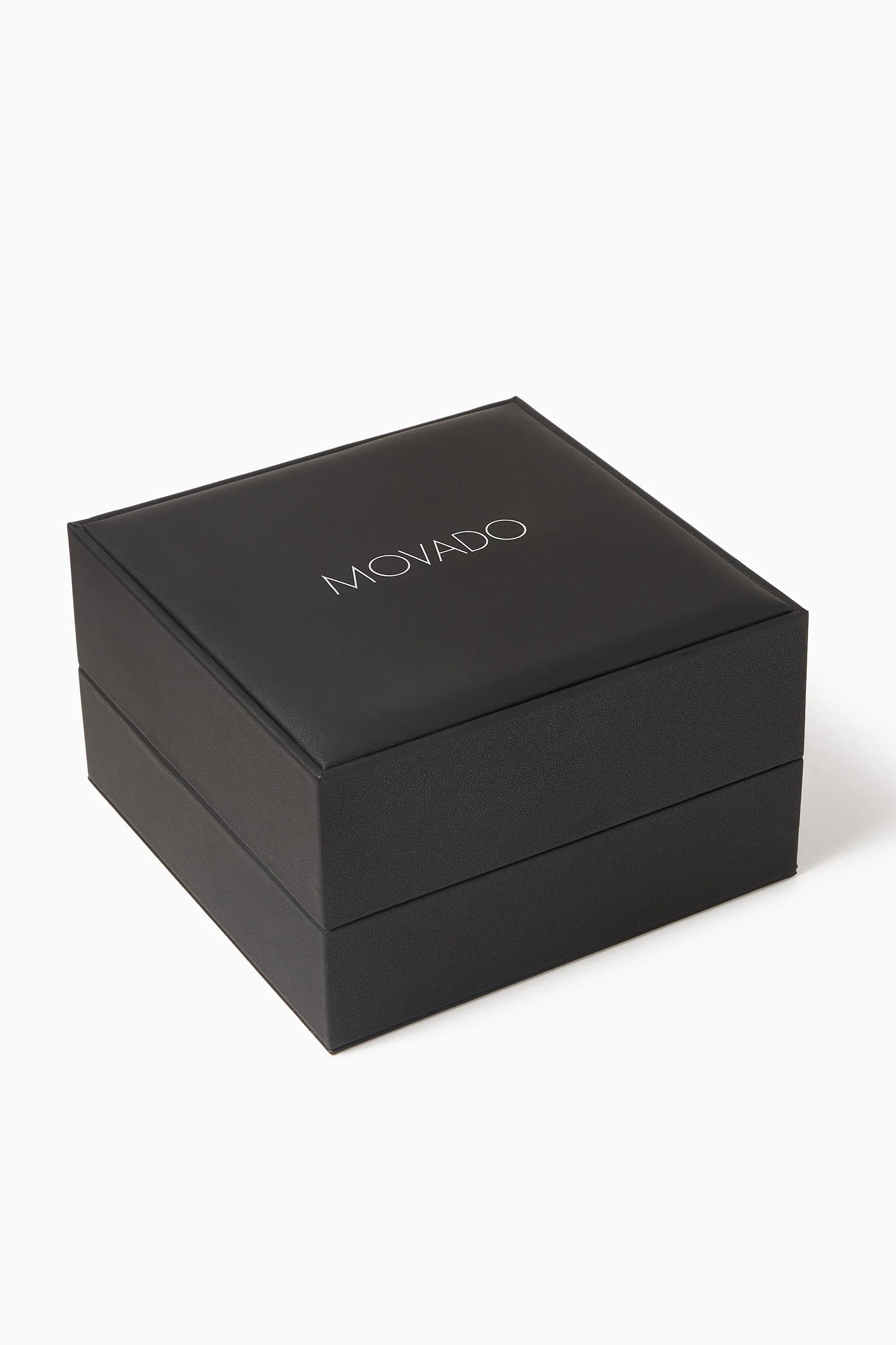 Movado Series 800 Black Dial Gold Steel Strap Men's Watch - 2600145