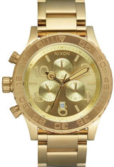 Nixon 42-20 Chrono Champagne Dial Gold Tone Men's Watch A037-502 - Big Daddy Jewelry