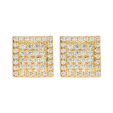 Big Daddy Iced Out Square Earring