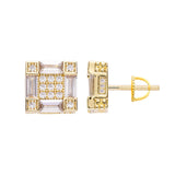 Big Daddy Emerald Cut Baguette Diamond Earring