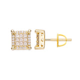 Big Daddy Emerald Cut Diamond Earring