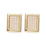 Big Daddy Pave Diamond Square Earring