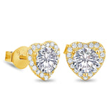 Big Daddy Heart Shapped Stud Earrings