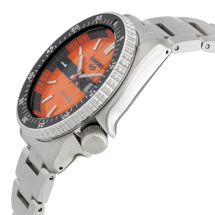 Seiko 5 Sports Automatic Orange Dial Watch SRPK11K1