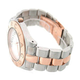 Marc By Marc Jacobs Blade Rose Gold Tone Bezel Silver Dial Two Tone Women's Watch MBM3129 - Big Daddy Jewelry #4