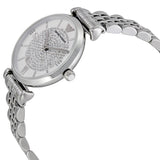 Armani White Crystal Pave Dial Stainless Steel Ladies Watch #AR1925 - Big Daddy Jewelry #2