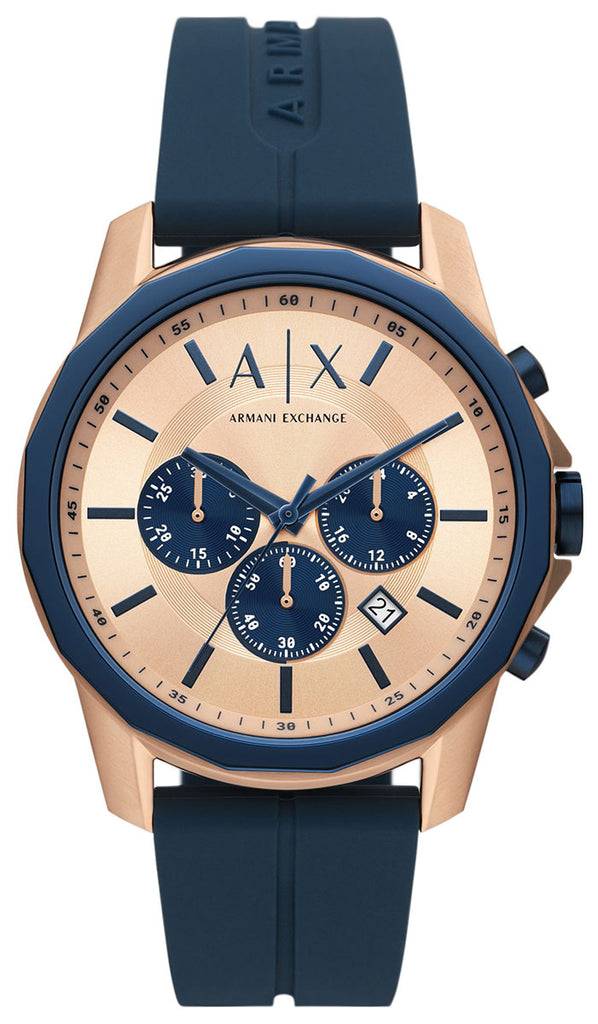 Armani Exchange Hampton Chronograph Silicone Men's Watch - AX1730