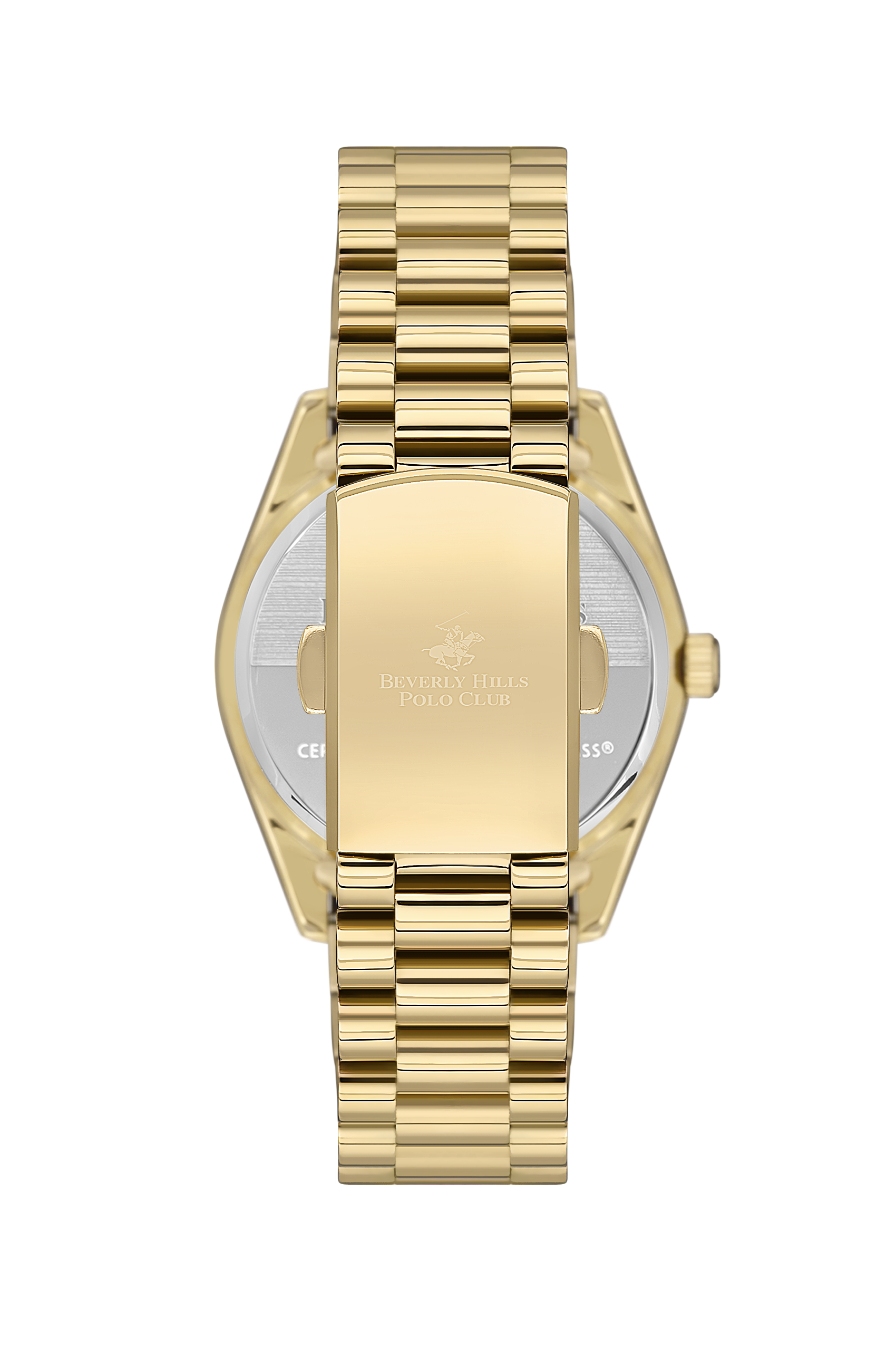 BEVERLY HILLS POLO CLUB 36MM Gold Analog Stainless Steel Watch – BP3592C.120