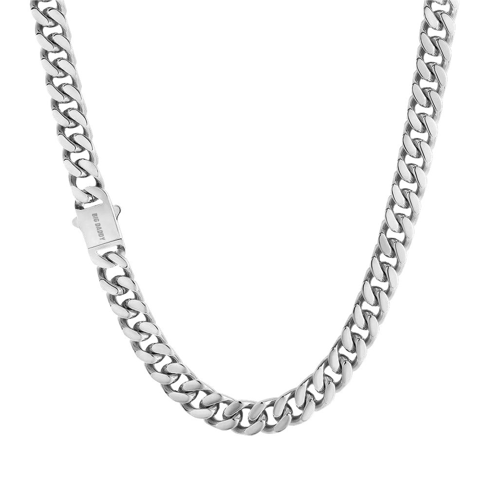 Big Daddy 12mm Silver Cuban Chain - Chain