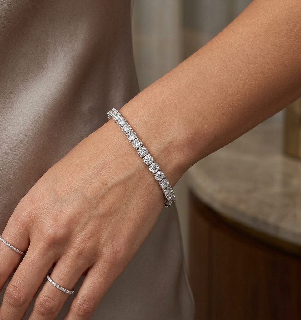 Big Daddy 6MM CZ Silver Tennis Iced Out Bracelet