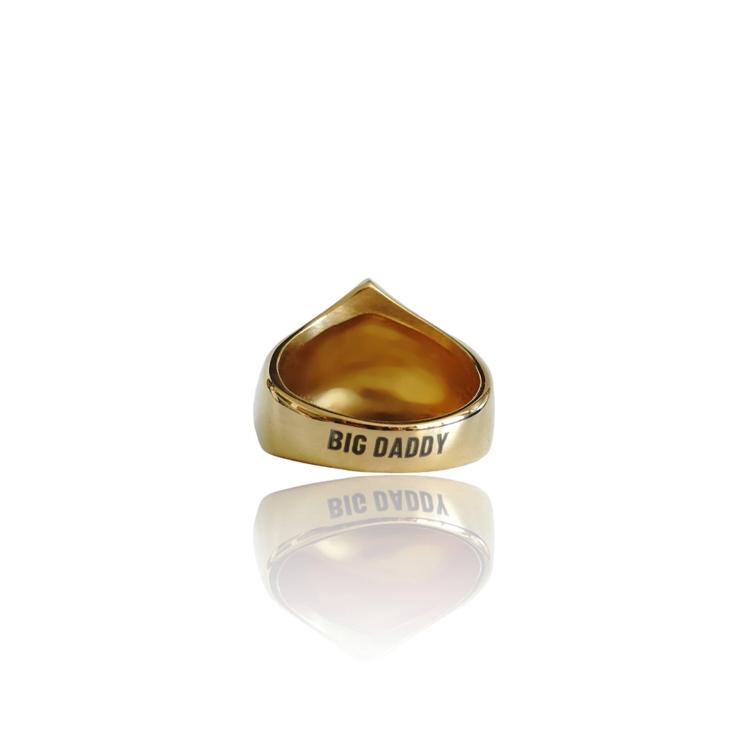 Big Daddy Bling Diamond Shape Gold Ring - Ring