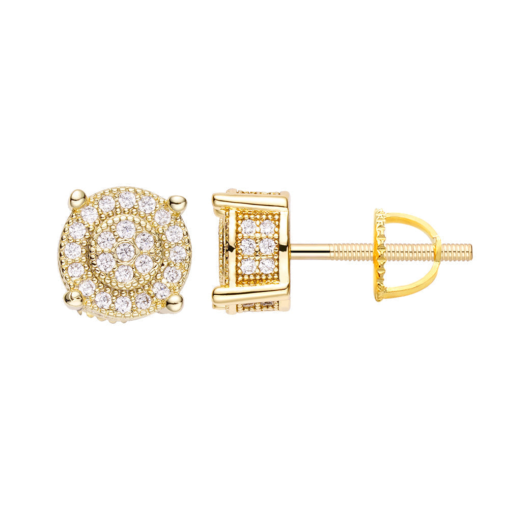 Big Daddy Diamond Stud Iced Out Earring
