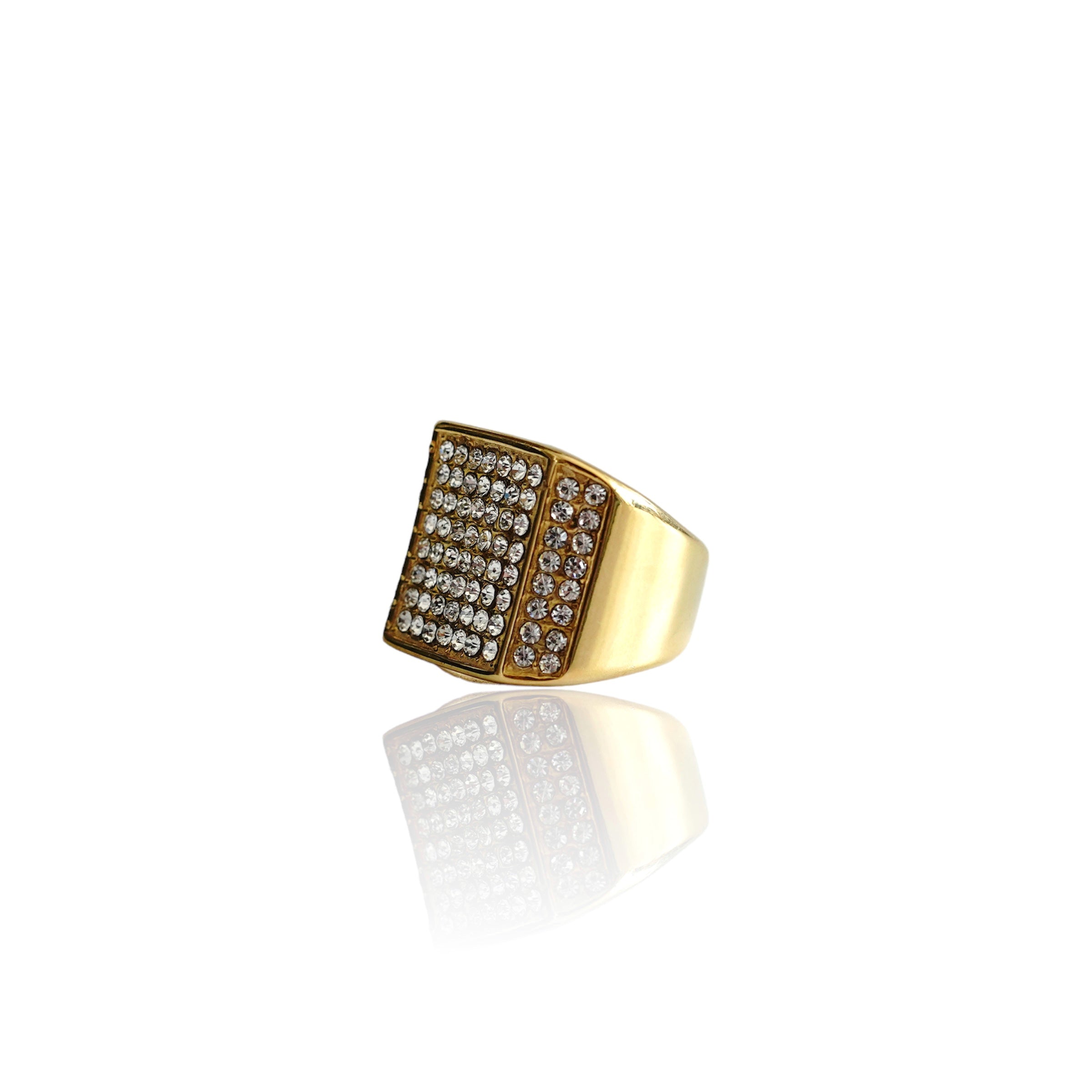 Big Daddy Iced Out Square Bling Ring - Ring