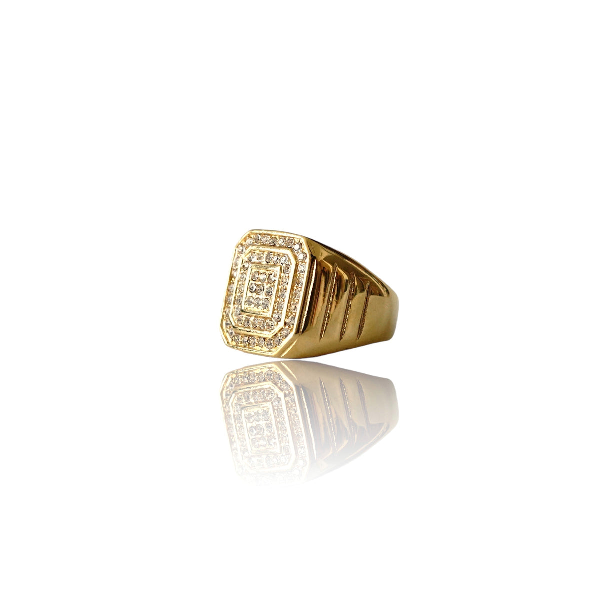 Big Daddy Imperial Iced Gold Ring - Ring