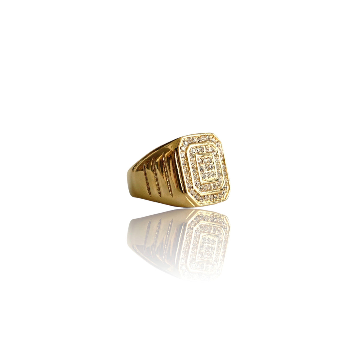 Big Daddy Imperial Iced Gold Ring - Ring