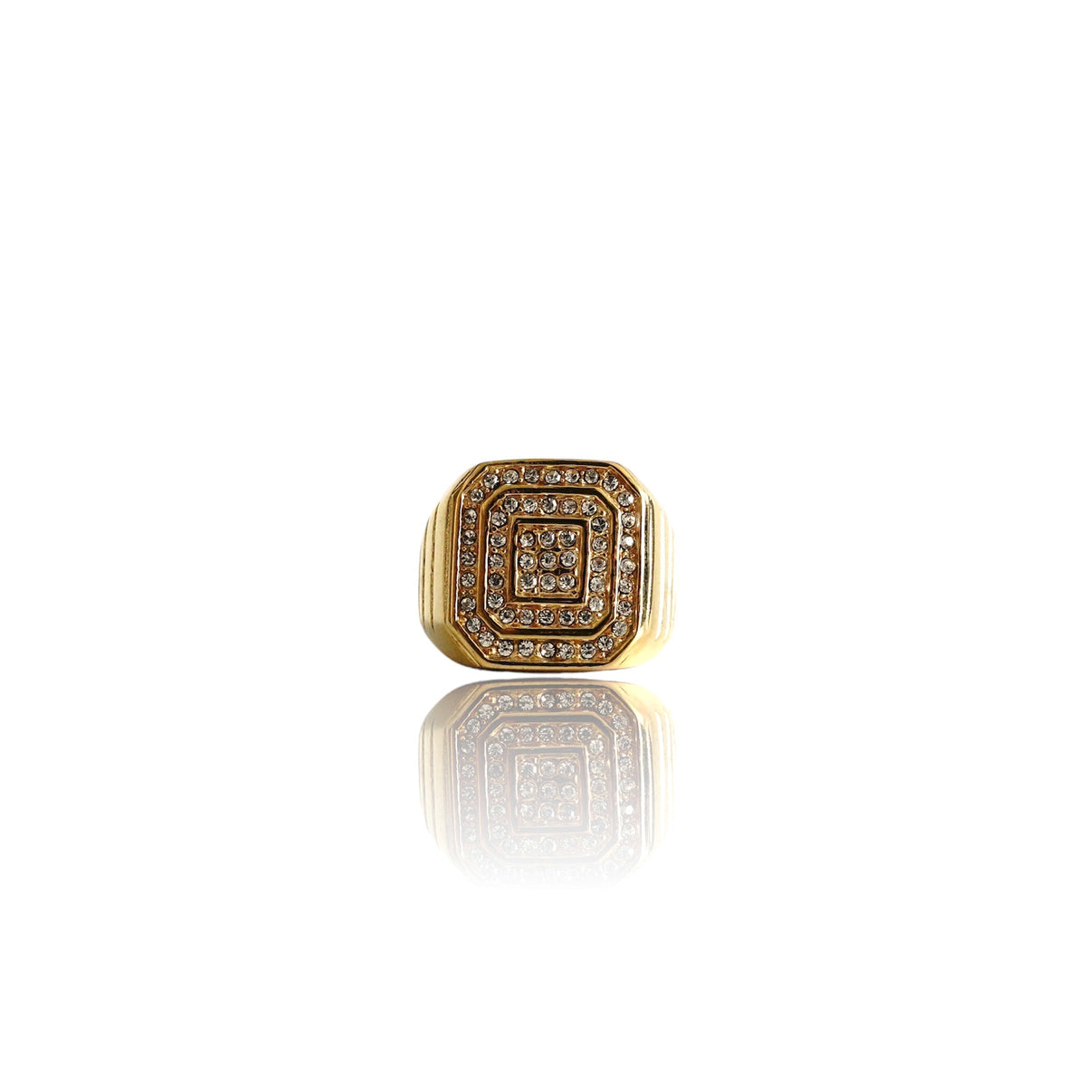 Big Daddy Imperial Iced Gold Ring - Ring