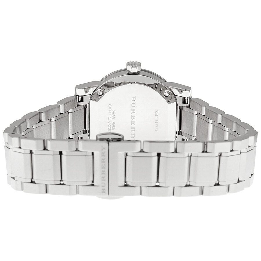 Burberry Mother of Pear diamond set Stainless Steel Ladies Watch BU9224