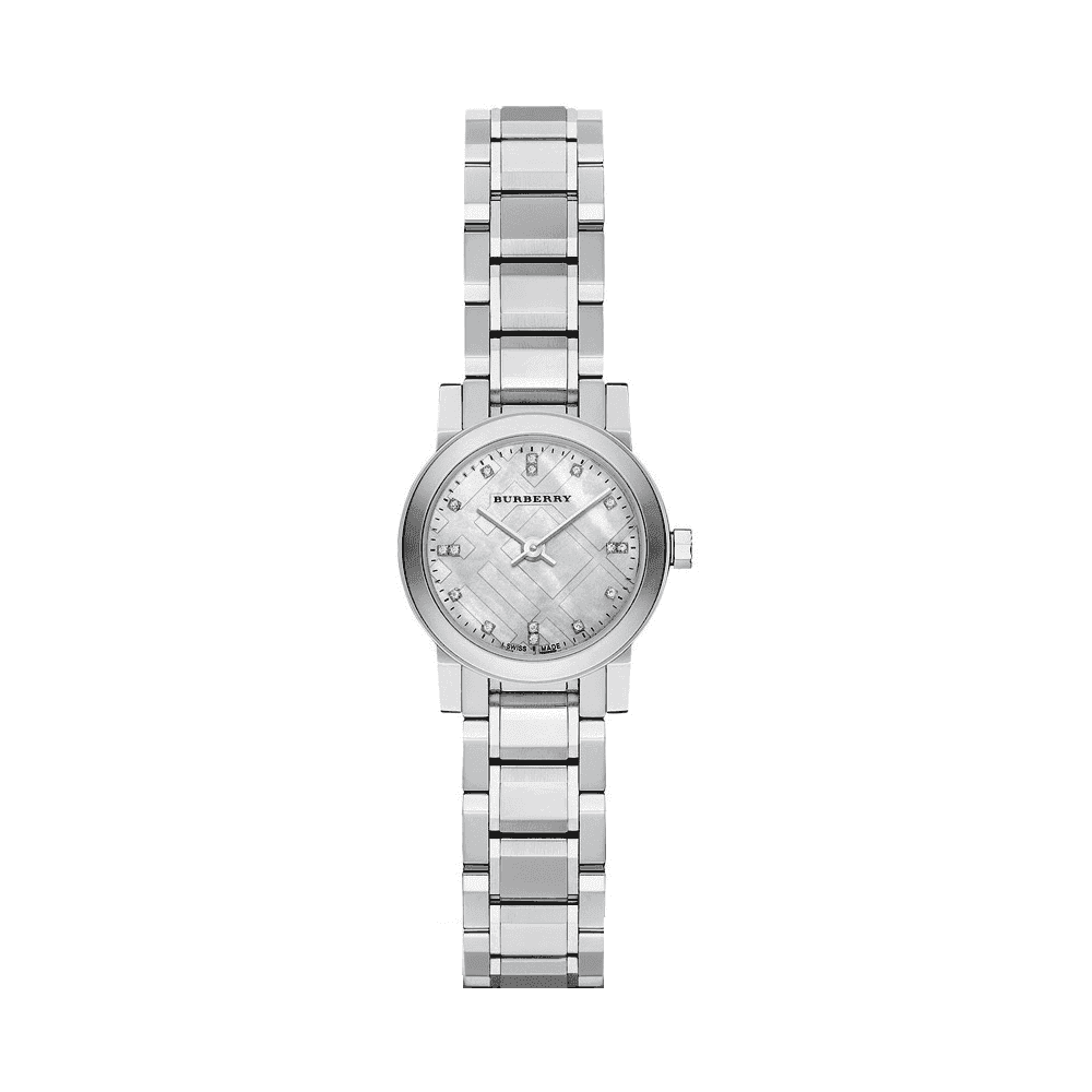 Burberry The City Silver Dial Diamond Women's Watch BU9213