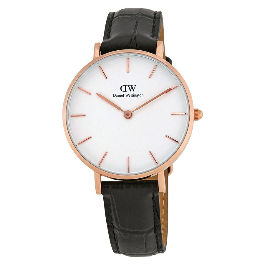 Daniel Wellington White Classic Petite Reading 32mm Women's Gold Watch DW00100173 - Big Daddy Jewelry