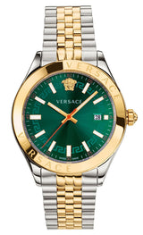 Versace Hellenyium Quartz Green Dial Two Tone Steel Strap Watch for Women - VEHU00420 VEHU00420 - Image 1