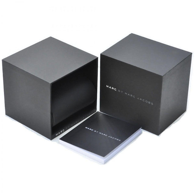 Marc by Marc Jacobs watch packaging box and branded card for MBM3201