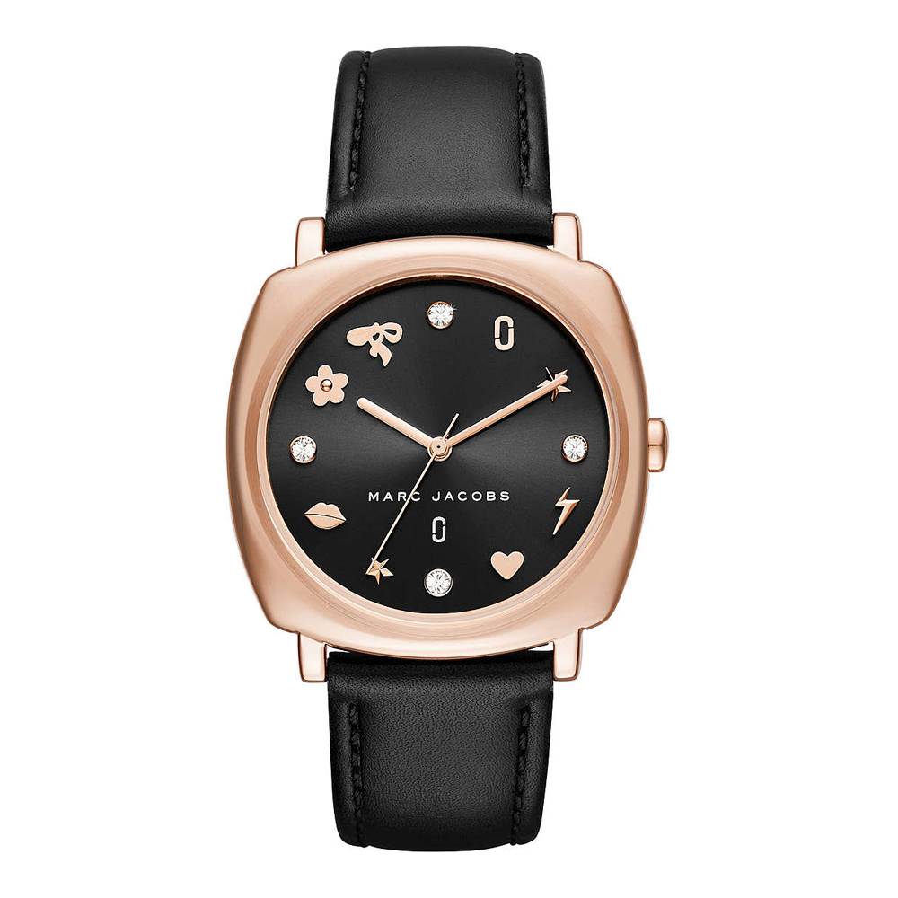 Marc Jacobs Womens 'Mandy' Quartz Stainless Steel and Leather Watch MJ1565 - Big Daddy Jewelry
