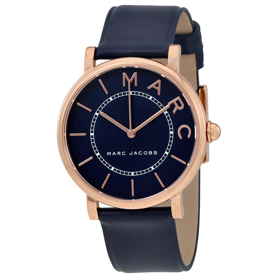 Marc Jacobs Roxy Navy Blue Dial Ladies Leather Watch MJ1534 - Big Daddy Jewelry