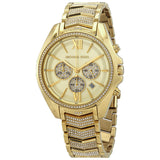 Michael Kors Whitney Chronograph Quartz Crystal Gold Dial Ladies Watch MK6729 - Big Daddy Jewelry