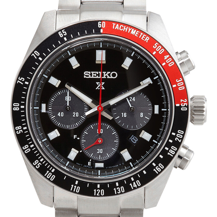 Seiko Prospex Speedtimer Chronograph GMT Black Dial Men's Watch SSC915P1