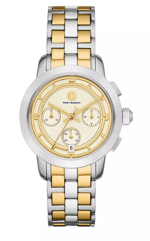 Tory Burch Chronograph Two-Tone Bracelet Women's Watch TBW1052