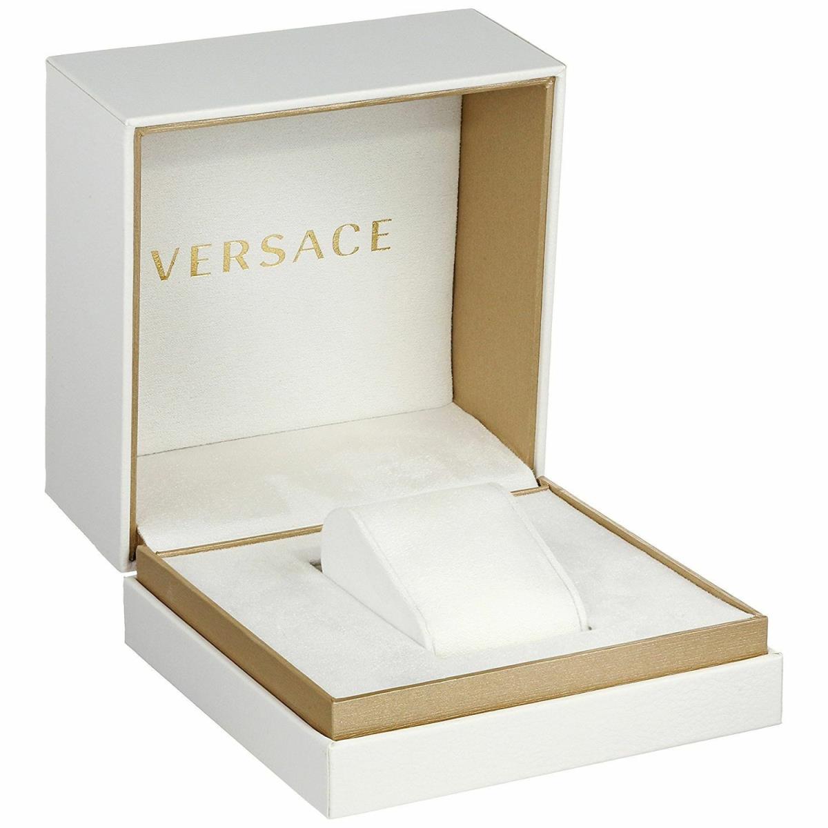 Versace Hellenyium Brown Dial Two-tone Swiss Movement Watch - V11040015