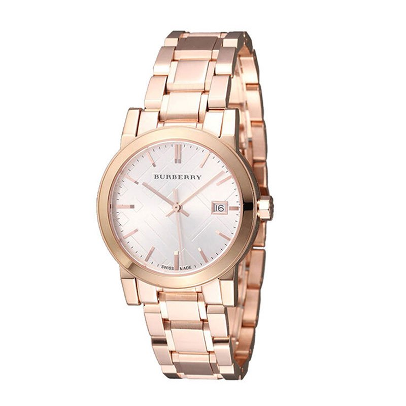 Burberry Women’s Swiss Made Stainless Steel White Dial Women's Watch  BU9104 - Big Daddy Jewelry