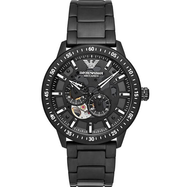 Emporio Armani Automatic Stainless Steel Black Men's Watch  AR60054 - Big Daddy Jewelry