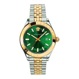 Versace Hellenyium Two-Tone Green Dial Men's Watch  VEVK00620 - Big Daddy Jewelry
