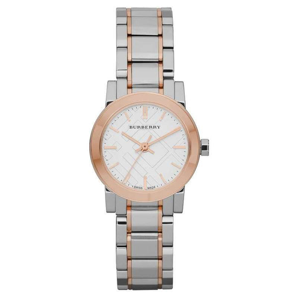 Burberry Women’s Swiss Made Stainless Steel Silver Dial 26mm Watch BU9205 Women's Watch  BU9205 - Big Daddy Jewelry