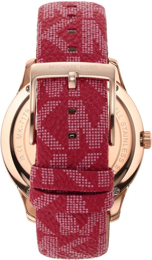 Michael Kors Runway Analogue Red Dial Women's Watch MK7179 - Big Daddy Jewelry #3