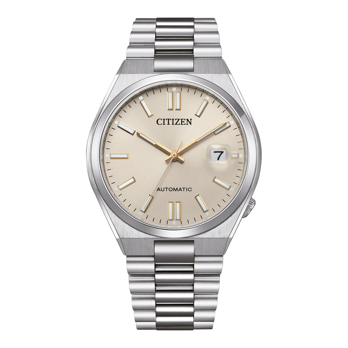 Citizen Tsuyosa Automatic 40mm Beige Dial Stainless Steel Watch – NJ0151-88W