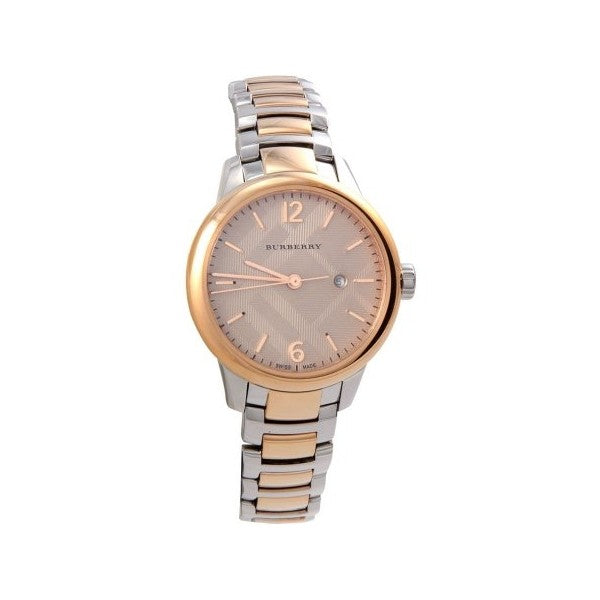 Burberry Women’s Swiss Made Quartz Stainless Steel Rose Gold Dial Women's Watch  BU10117 - Big Daddy Jewelry
