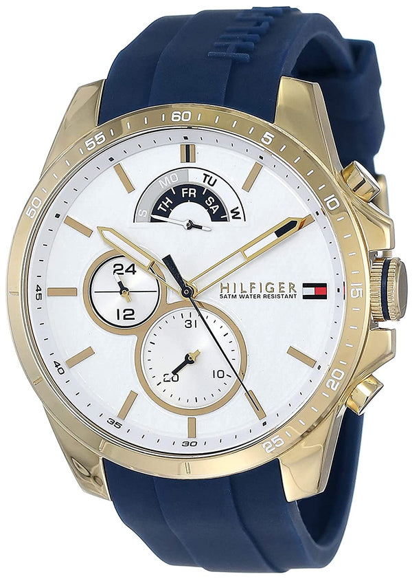 Tommy Hilfiger Quartz Analog White Dial 48mm Men’s Watch  1791353 - Big Daddy Jewelry