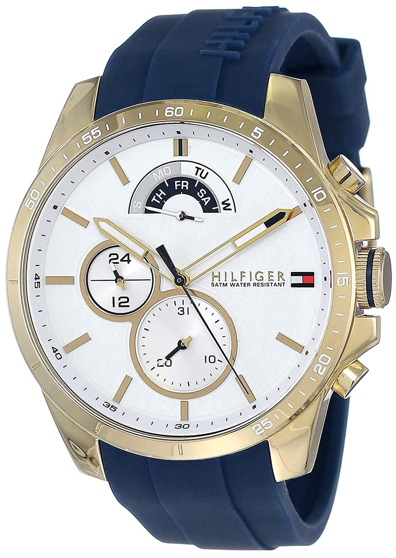 Tommy Hilfiger Quartz Analog White Dial 48mm Men’s Watch  1791353 - Big Daddy Jewelry