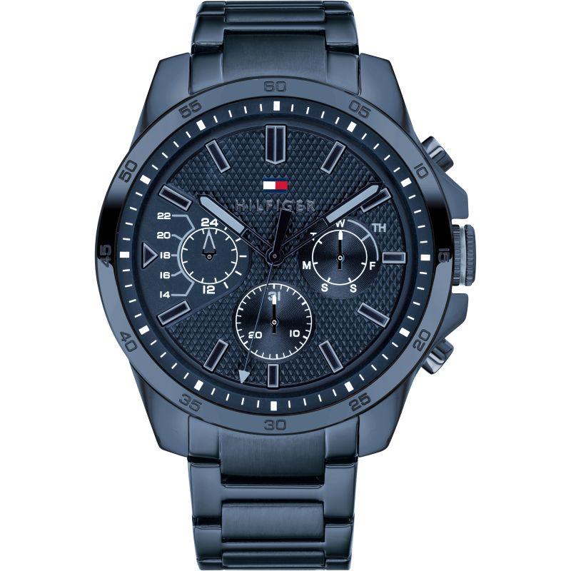 Tommy Hilfiger Decker Chronograph Blue Dial Men's Watch #1791560 - Big Daddy Jewelry