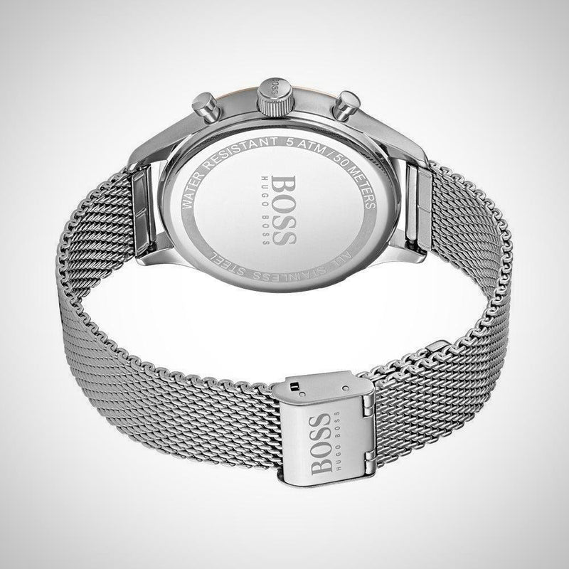Hugo Boss Companion Chronograph Grey Dial Men's Watch 1513549 Water resistance: 50 meters Movement: Quartz