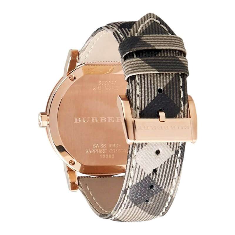 Burberry Women’s Swiss Made Leather Strap Rose Gold Dial Women's Watch BU9040 - Big Daddy Jewelry #3