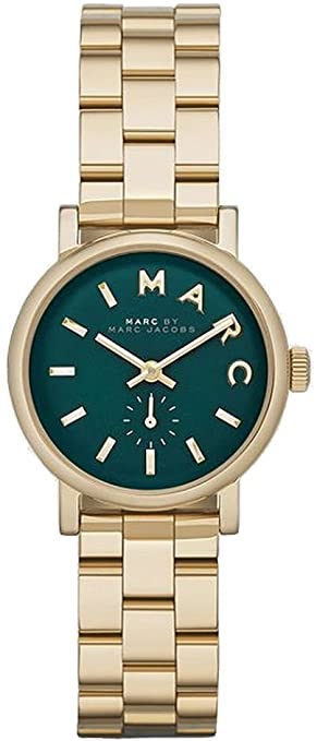 Marc By Marc Jacobs Baker Women's Green Gold Mini Watch  MBM3249 - Kiwi Watches