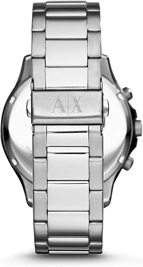 Armani Exchange Silver Chronograph Black Dial Men's Watch AX1057 - Big Daddy Jewelry #2