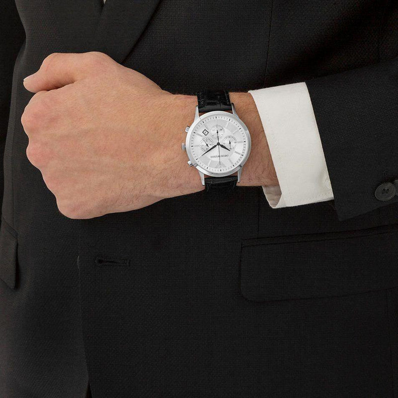 Emporio Armani Classic Chronograph Silver Dial Men's Watch AR2432 - Big Daddy Jewelry #5
