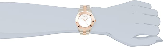 Marc By Marc Jacobs Blade Rose Gold Tone Bezel Silver Dial Two Tone Women's Watch MBM3129 - Big Daddy Jewelry #2