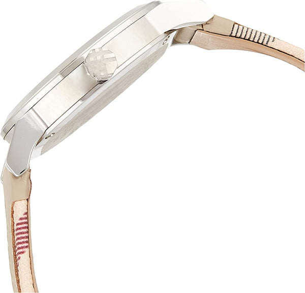 Burberry Women's Swiss The City Haymarket Check and White Leather Strap Women's Watch BU9132 - Big Daddy Jewelry #2