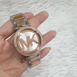 Michael Kors Parker Rose Gold and Silver Ladies Watch MK6314 - Big Daddy Jewelry #4