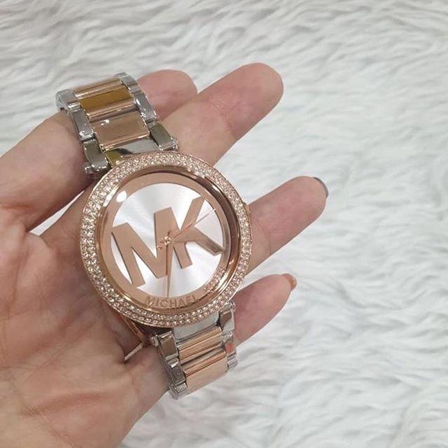 Michael Kors Parker Rose Gold and Silver Ladies Watch MK6314 - Big Daddy Jewelry #4